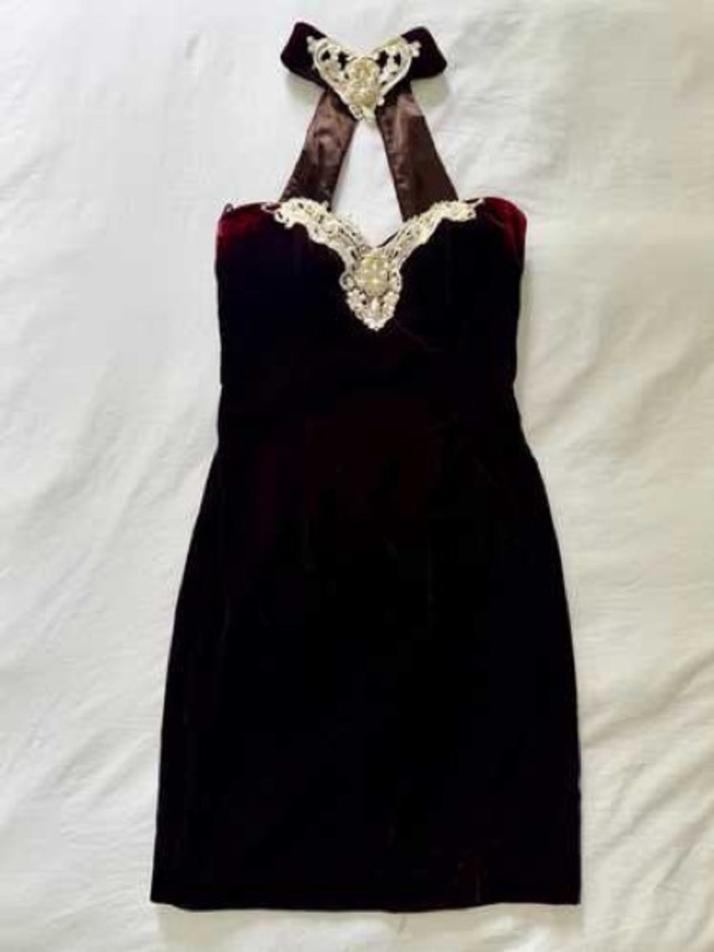 Jessica Mcclintock 80s Gunne Sax Party Dress Whimsigoth Goth Fall Castlecore